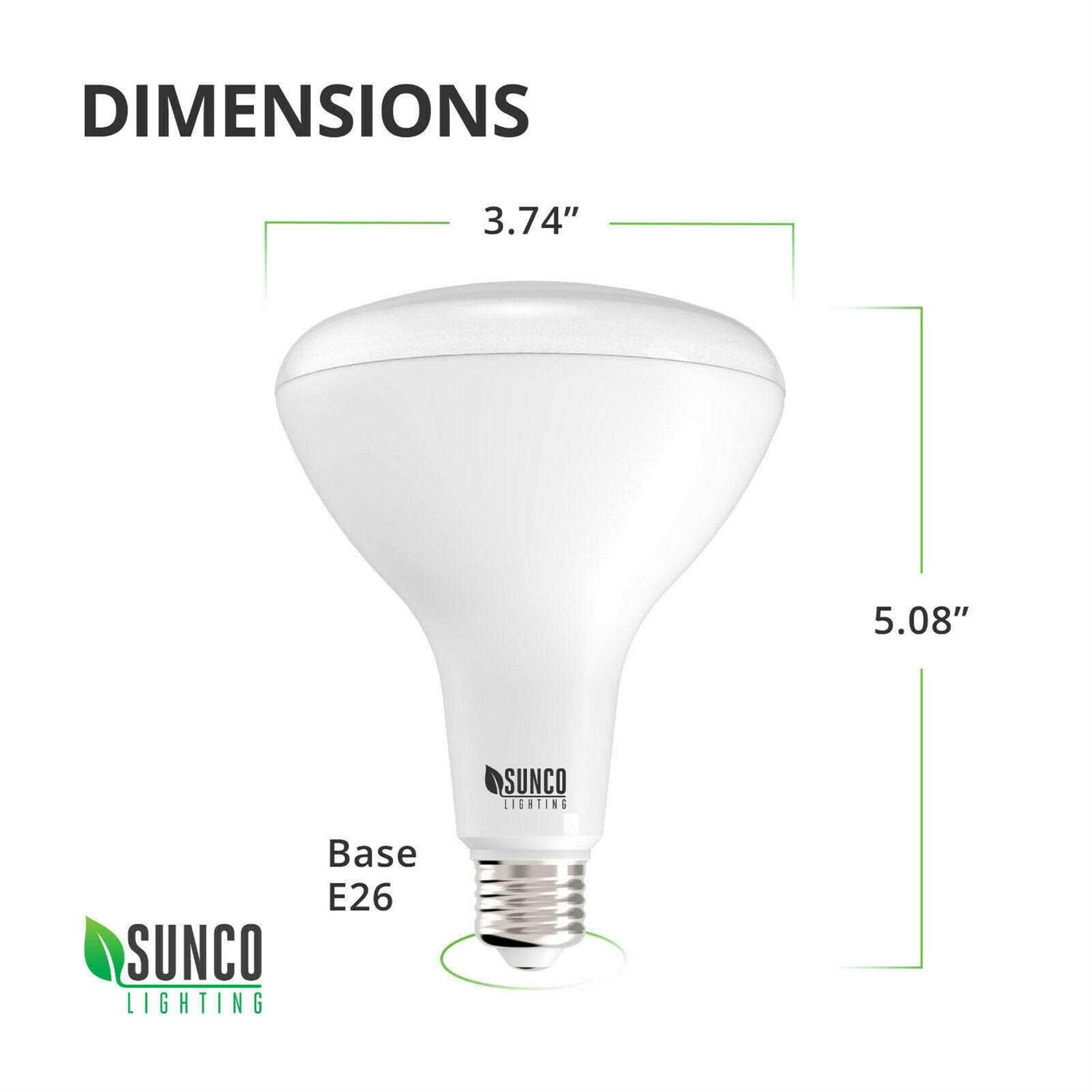 Sunco Lighting BR30 Dimmable Flood LED Light Bulb 11W