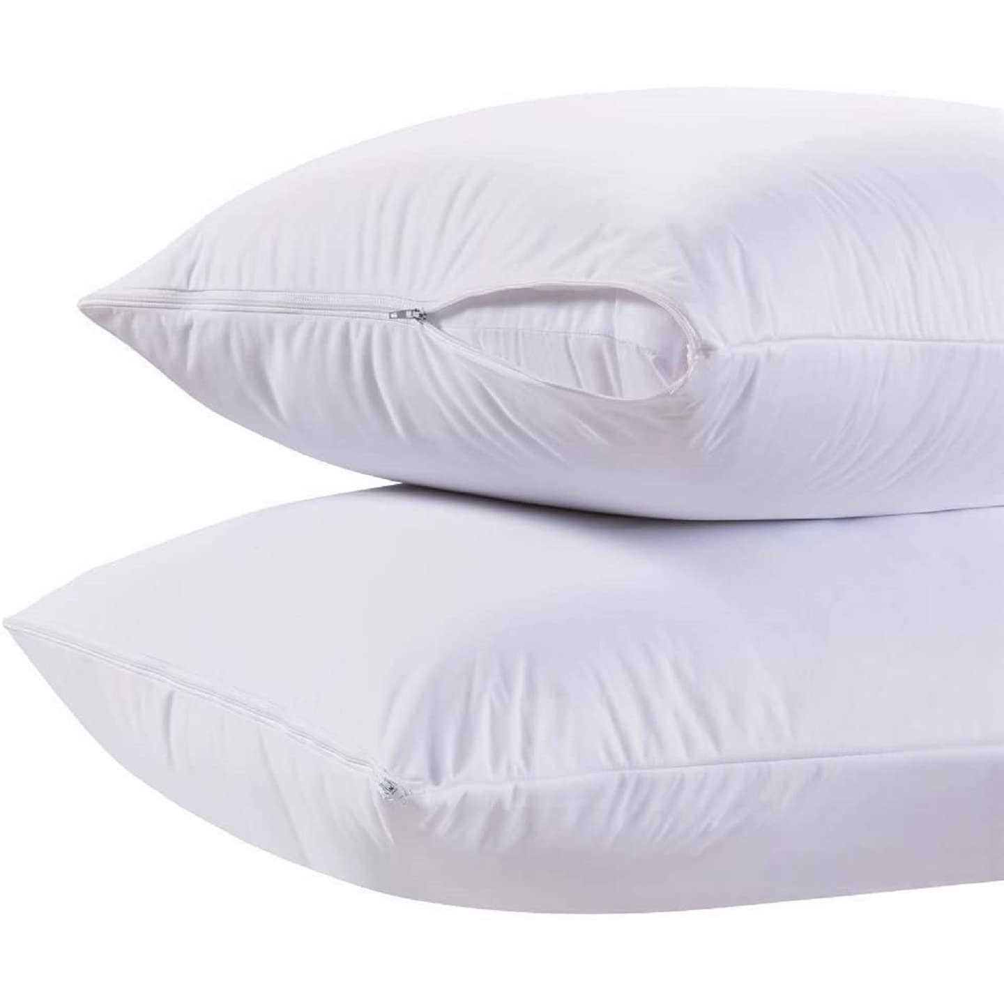 White Classic Luxury Hotel Collection Zippered Style Pillow Cover 200 Thread Count