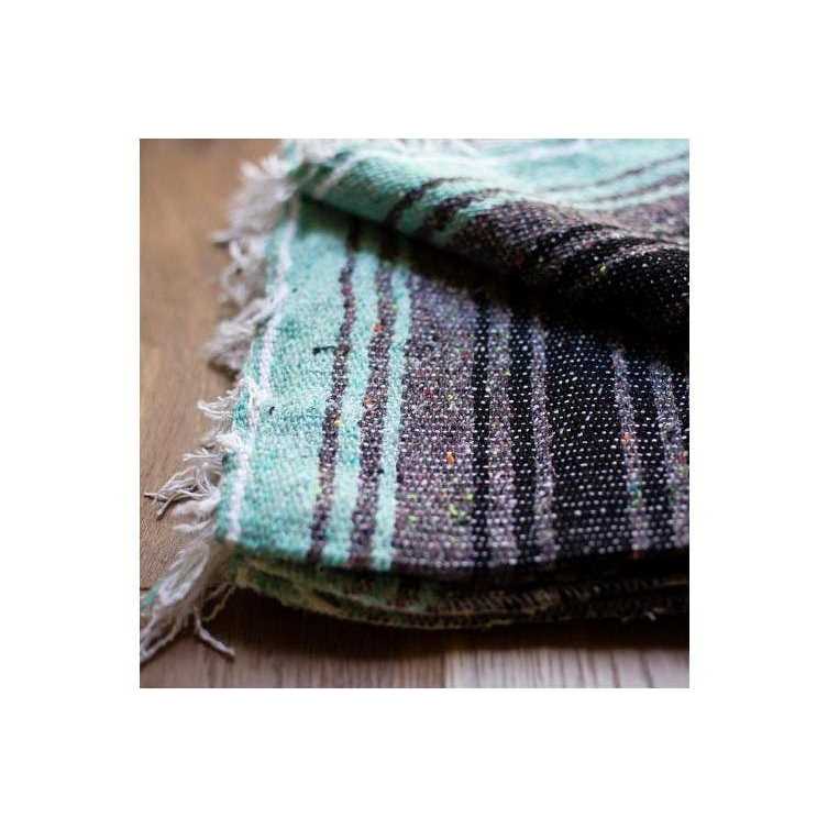 Benevolence LA Authentic Handwoven Mexican Blanket Yoga Blanket