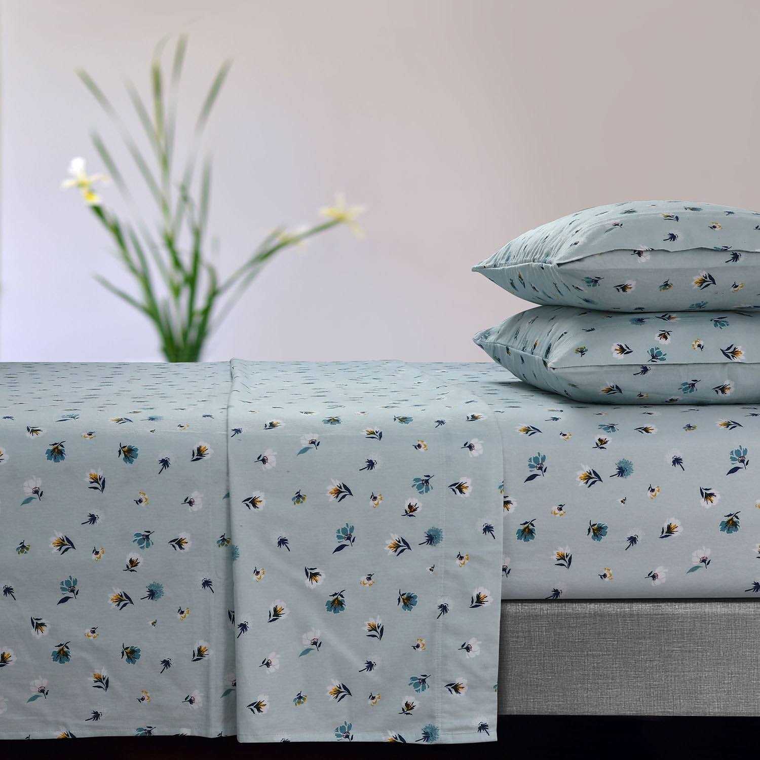 Tribeca Living 170-GSM Flannel Extra Deep Pocket Sheet Set