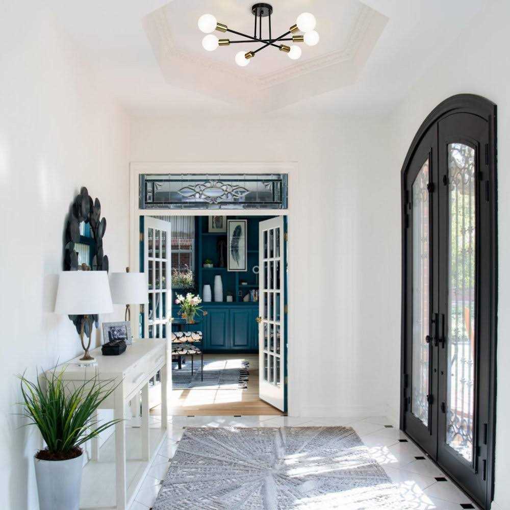 Wade Logan® 6-Light Sputnik Semi-Flush Mount