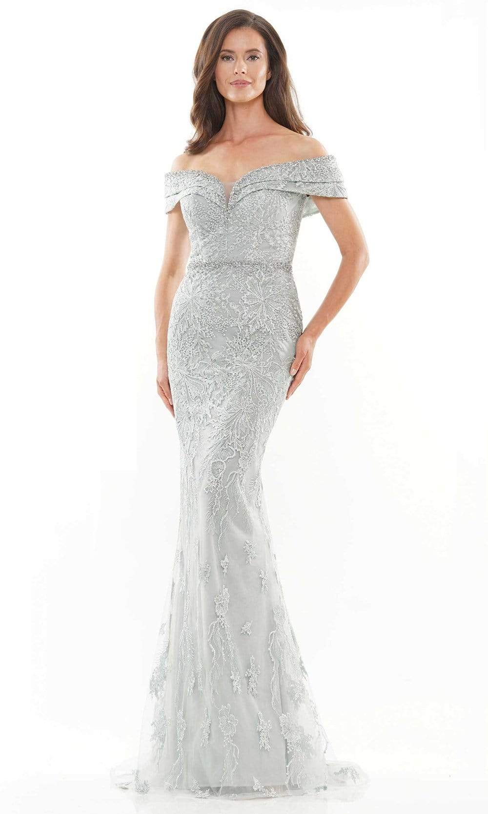 RD2737 Beaded Lace Mermaid Gown