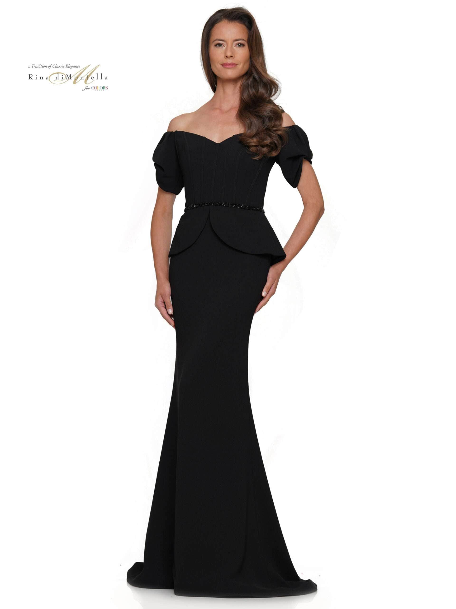 Corset Peplum Evening Dress