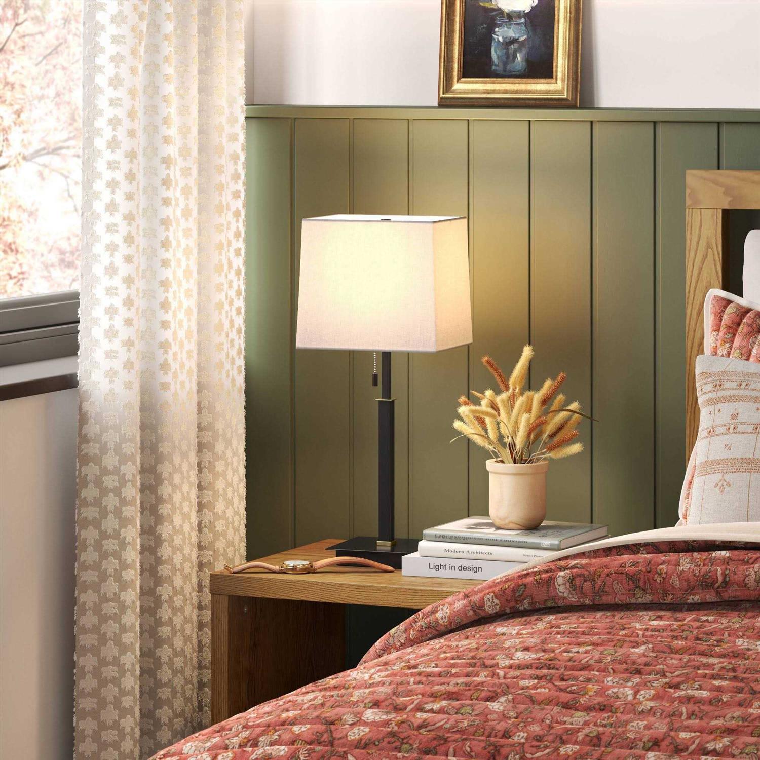 Threshold New Square Base Stick Lamp with USB