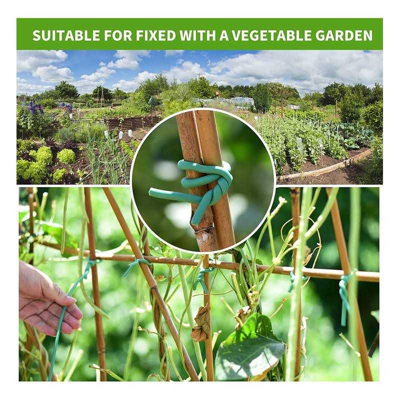 YDSL Soft Tie, Green Twist Garden Ties for Plants