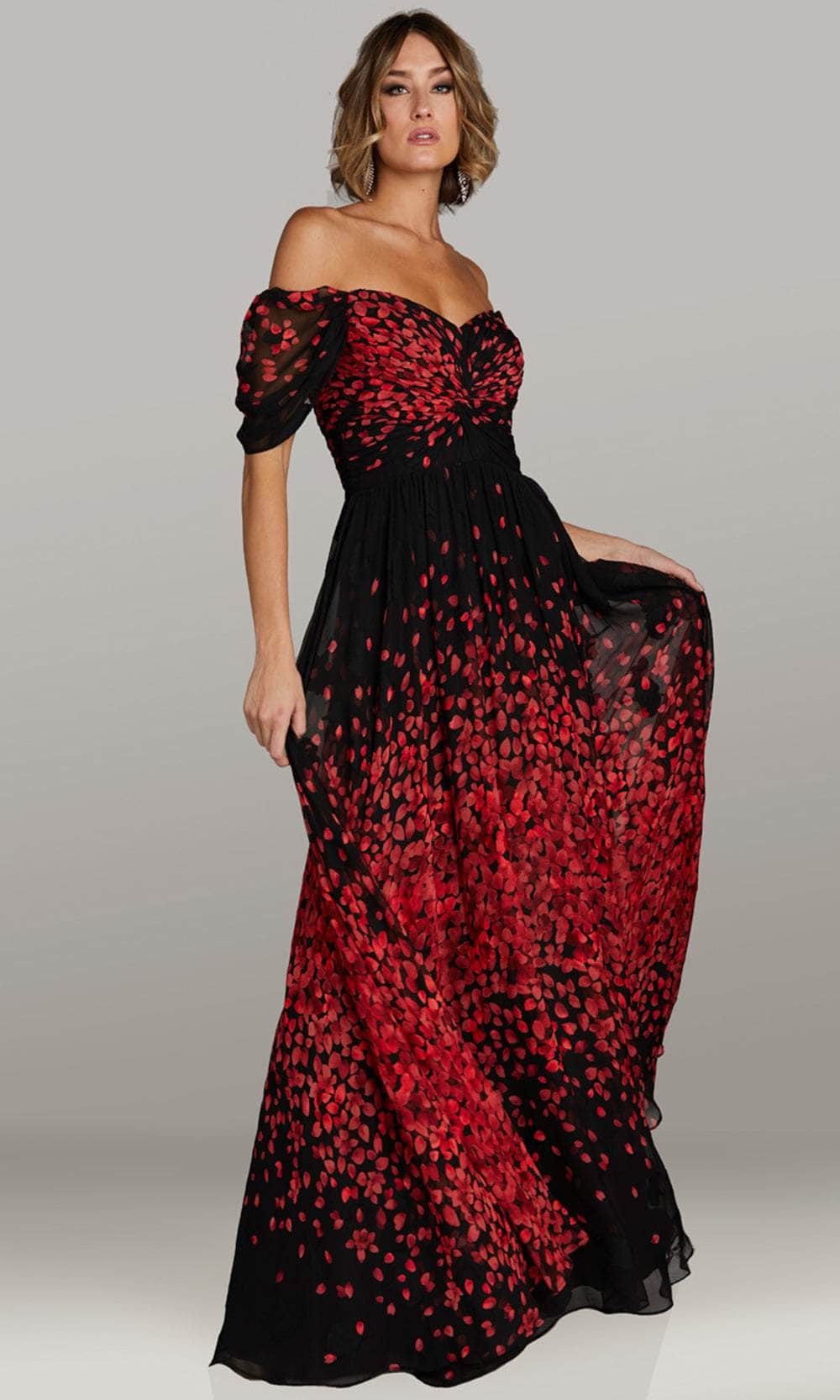 Sweetheart Knotted Front Evening Dress