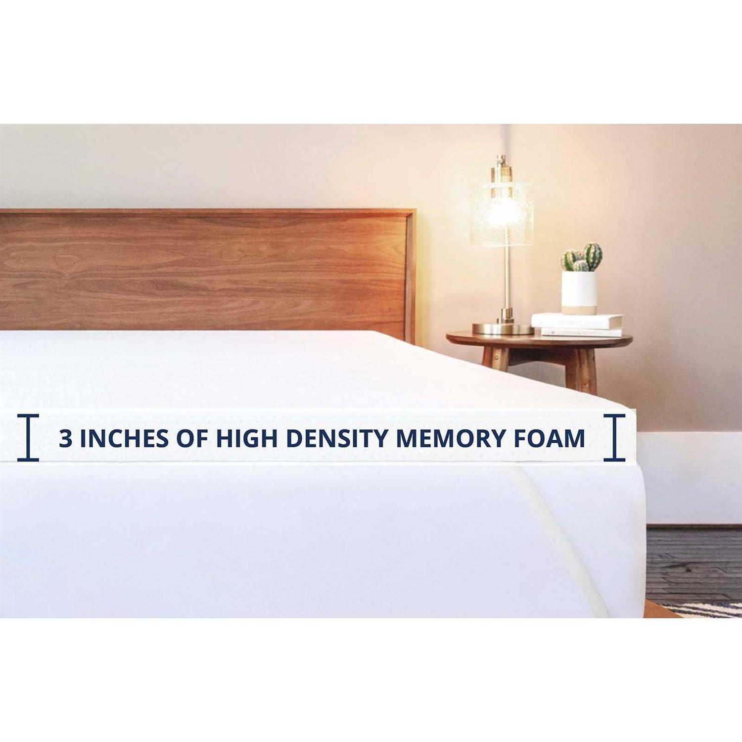 Viscosoft 3.5 Density 3-Inch Gel Memory Foam Mattress Topper