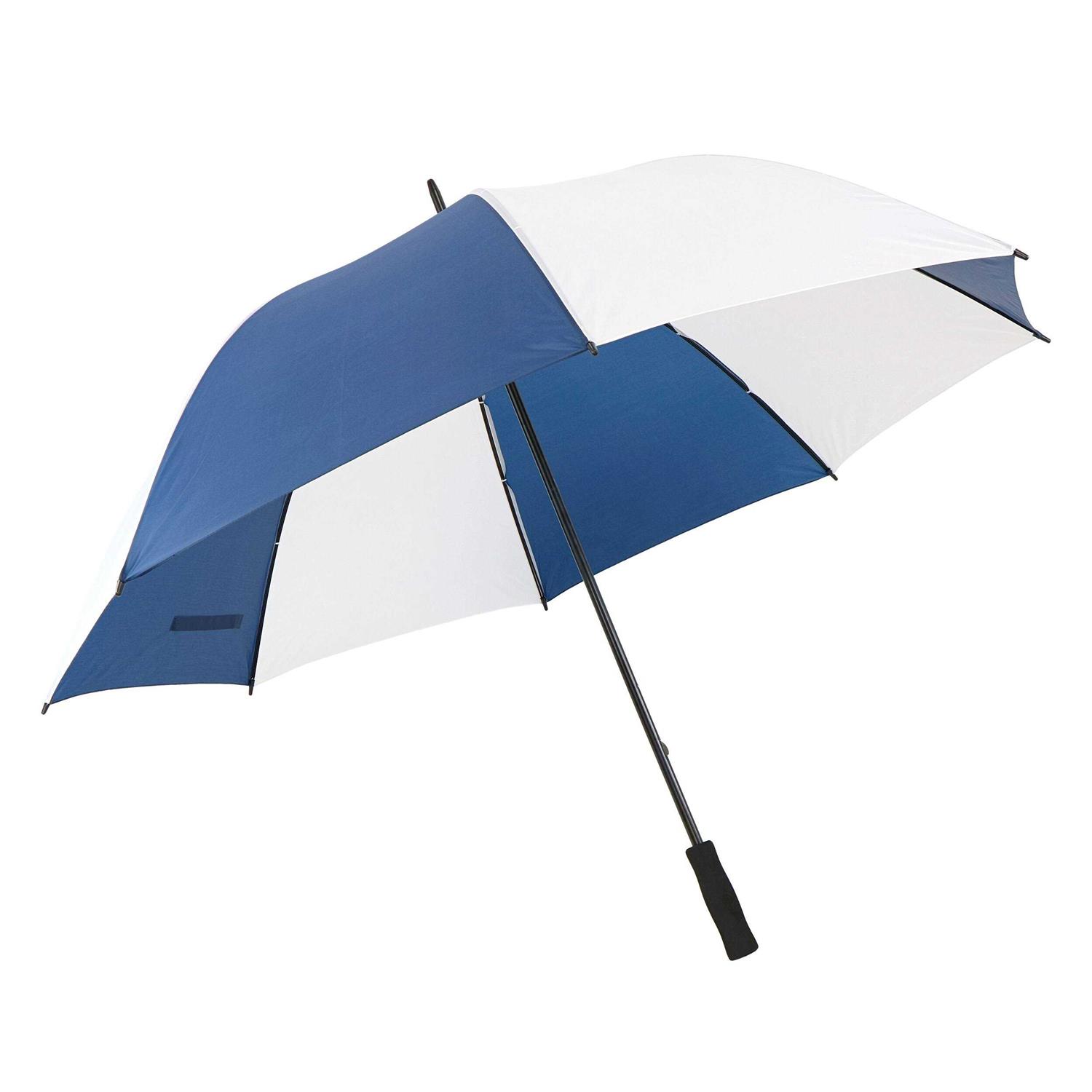 West Chester 40-in Blue and White Panels Manual Golf Umbrella Umnw60m UMNW60M-BLUE