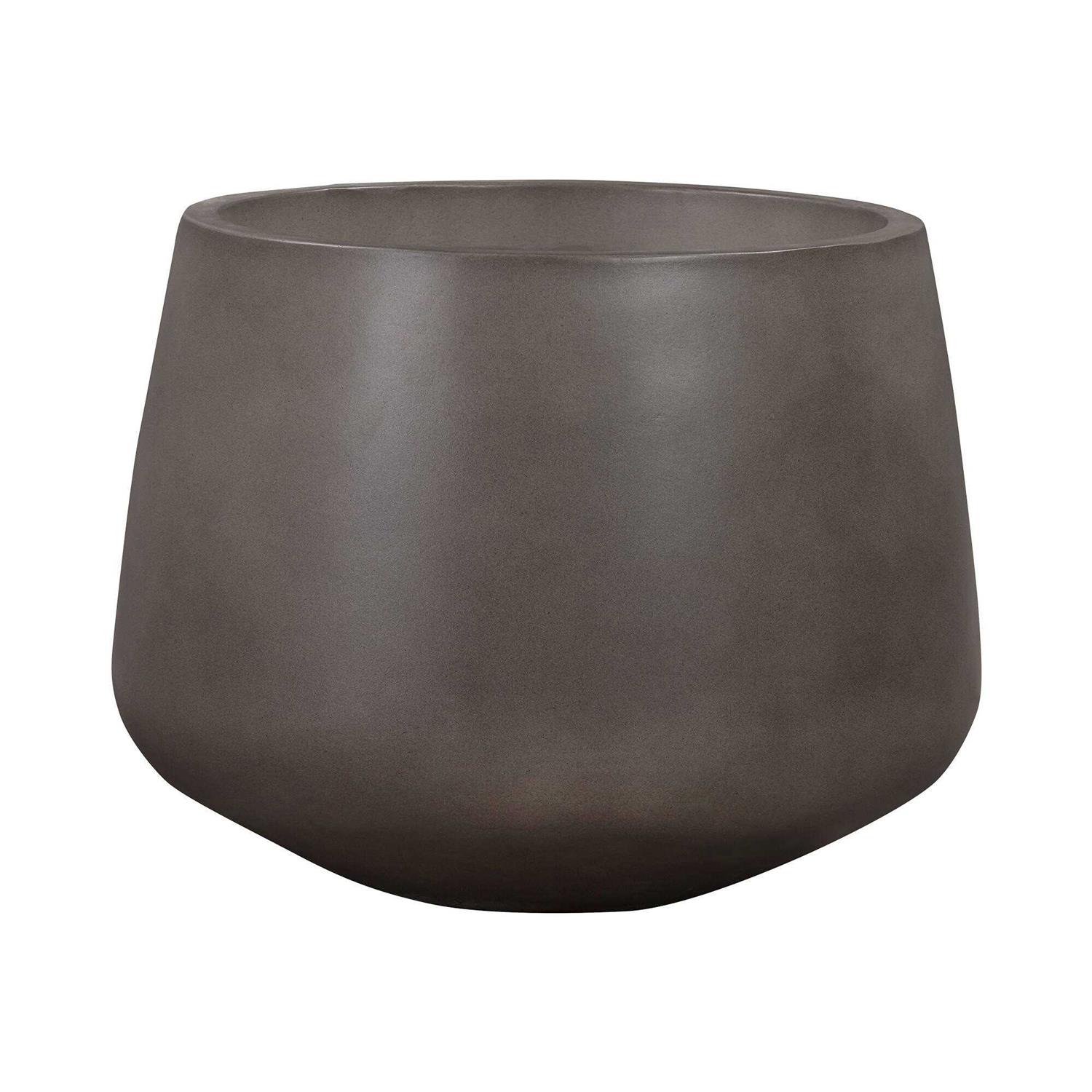 Amethyst Round Lightweight Concrete Indoor or Outdoor Planter Armen Living