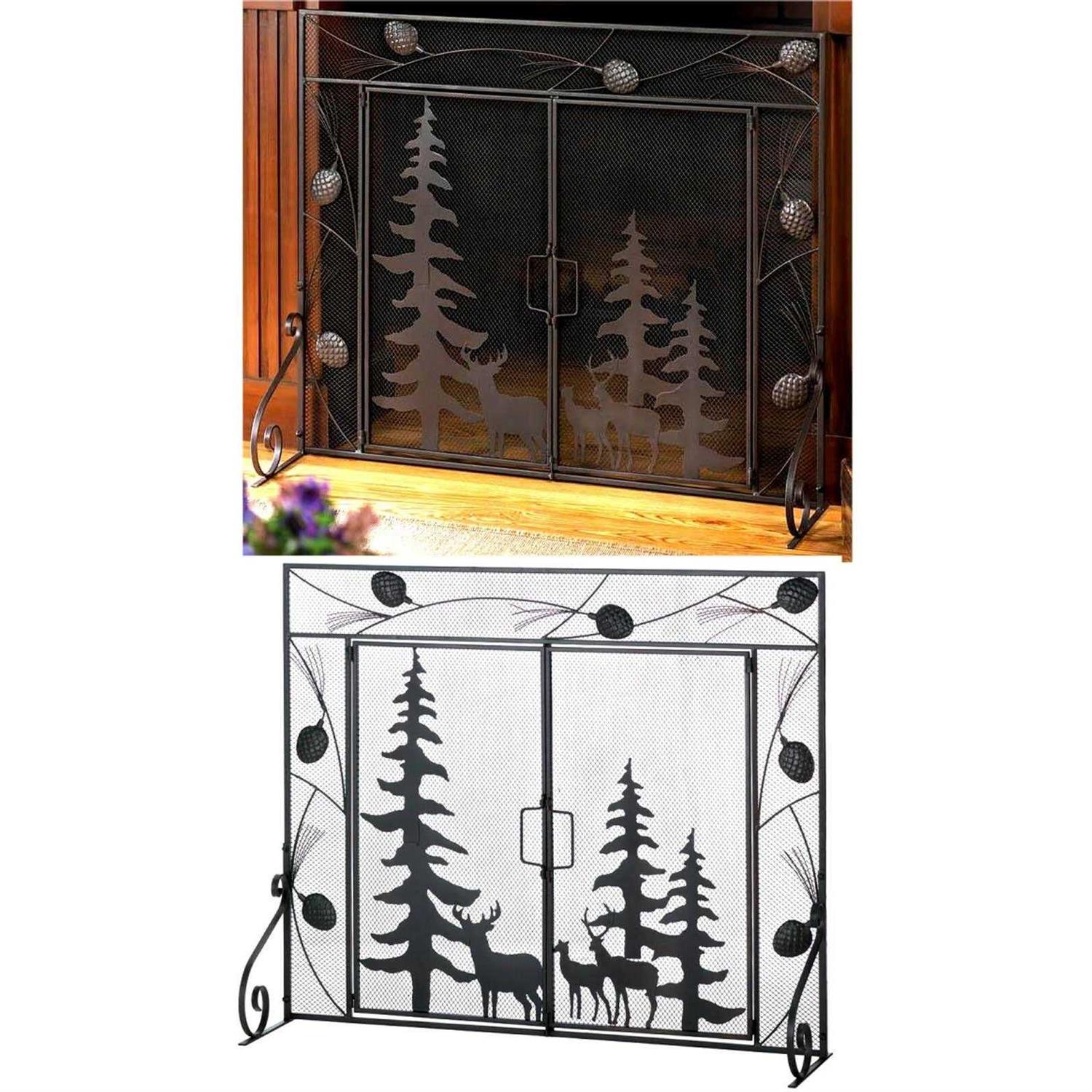 Accent Plus Woodland Forest Fireplace Screen