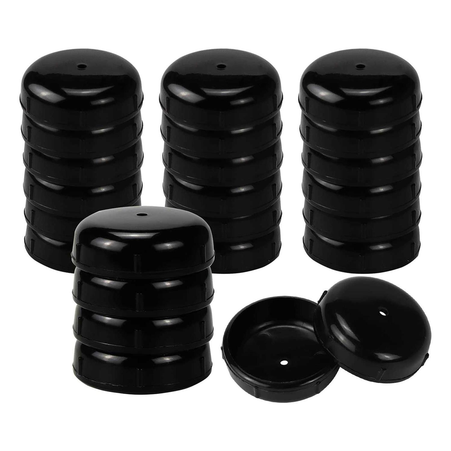 24 Pack Wrought Iron Patio Furniture Glides 1-1/2 Inch Outdoor Chair Leg