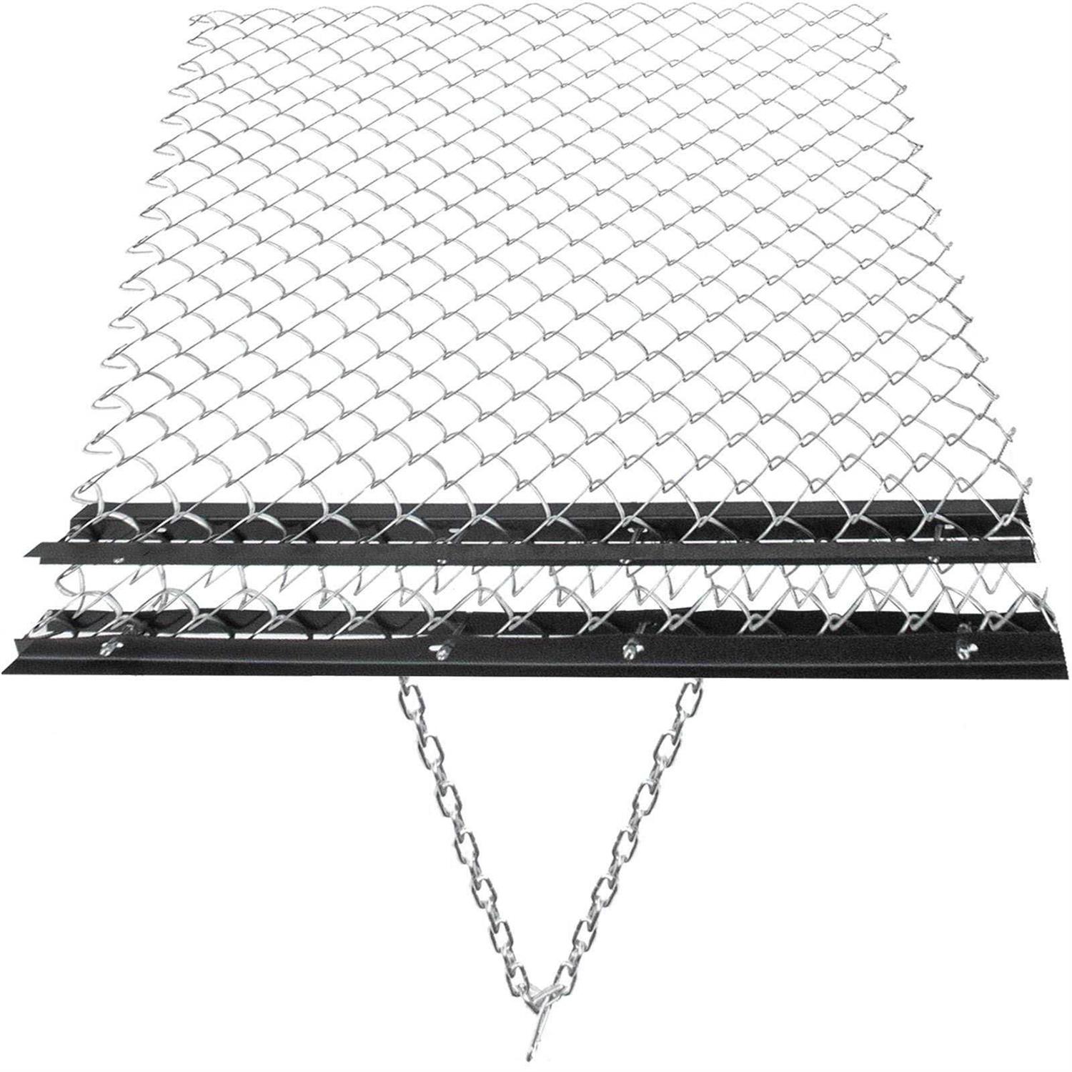 VEVOR 4 x 5 ft ATV Chain UTV Tractor Attachments Drag Mat for Landscape Leveling or Sod Prepping