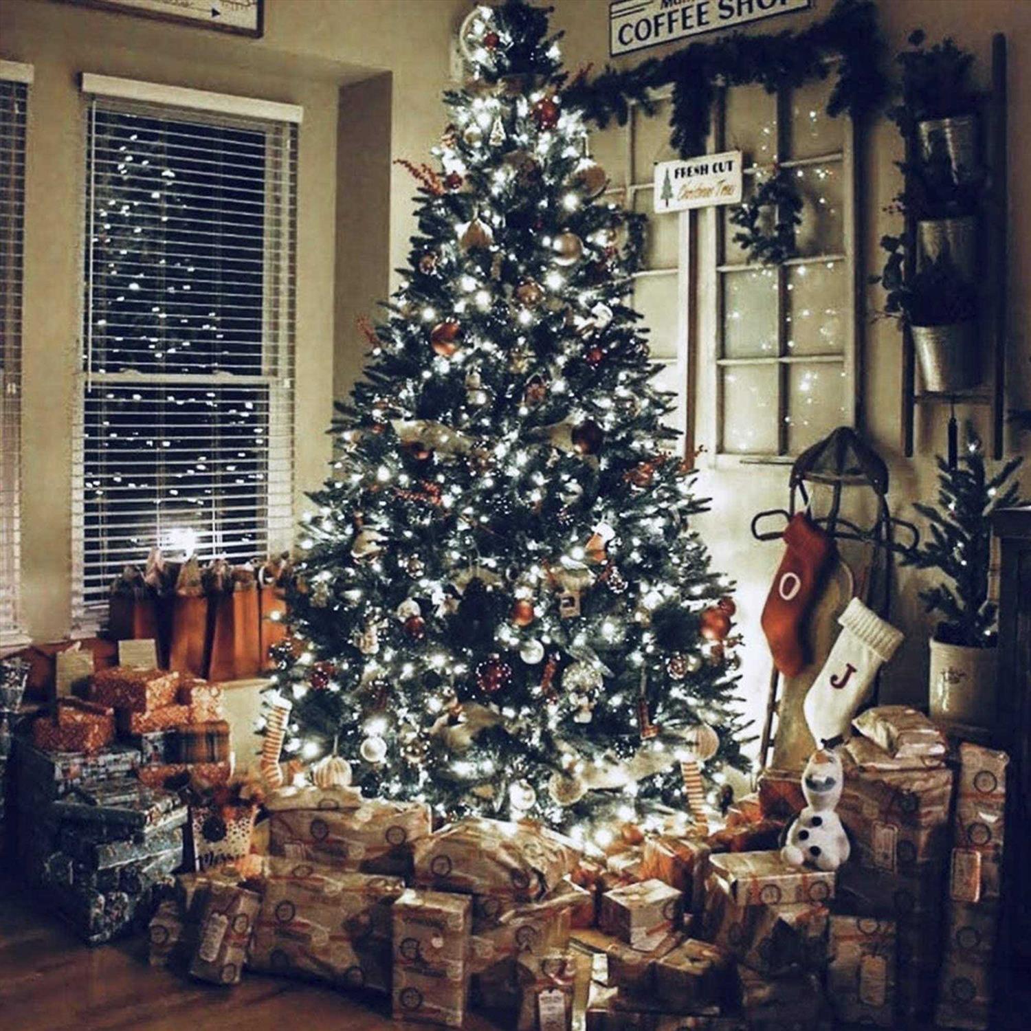 woohaha 2 pack Solar string light 100led 39ft 8 modes Solar christmas Lights waterproof for gardens