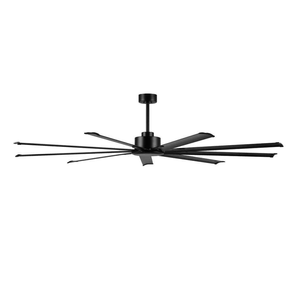 WINGBO 8 Blades LED Indoor Black and Ceiling Fan with Remote