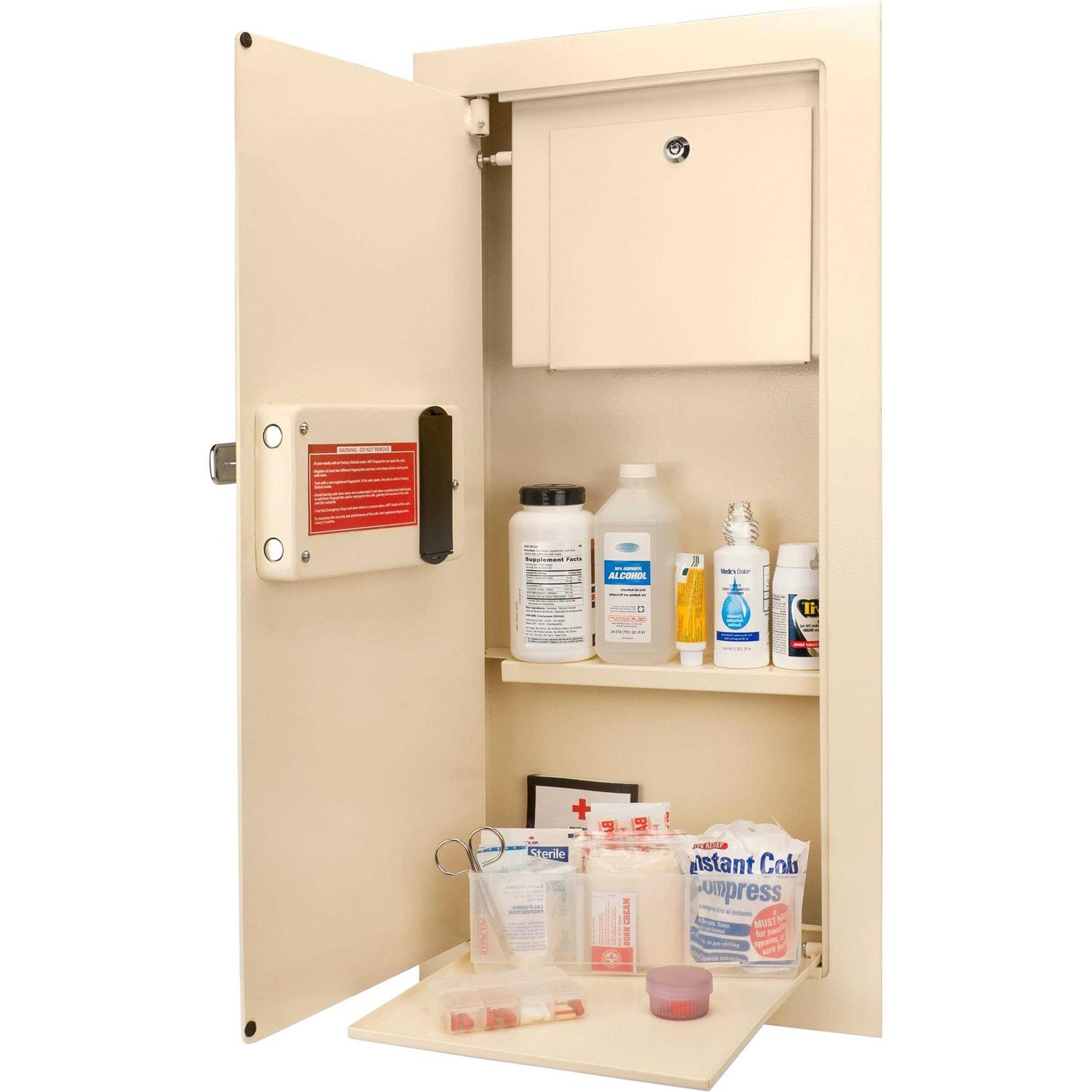 Barska Large Biometric Wall Safe Left Opening AX12880