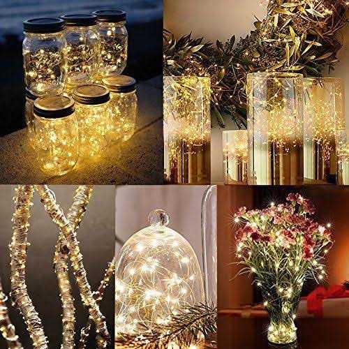 Twinkle Star Copper Wire Fairy String Lights 8 Modes USB Powered