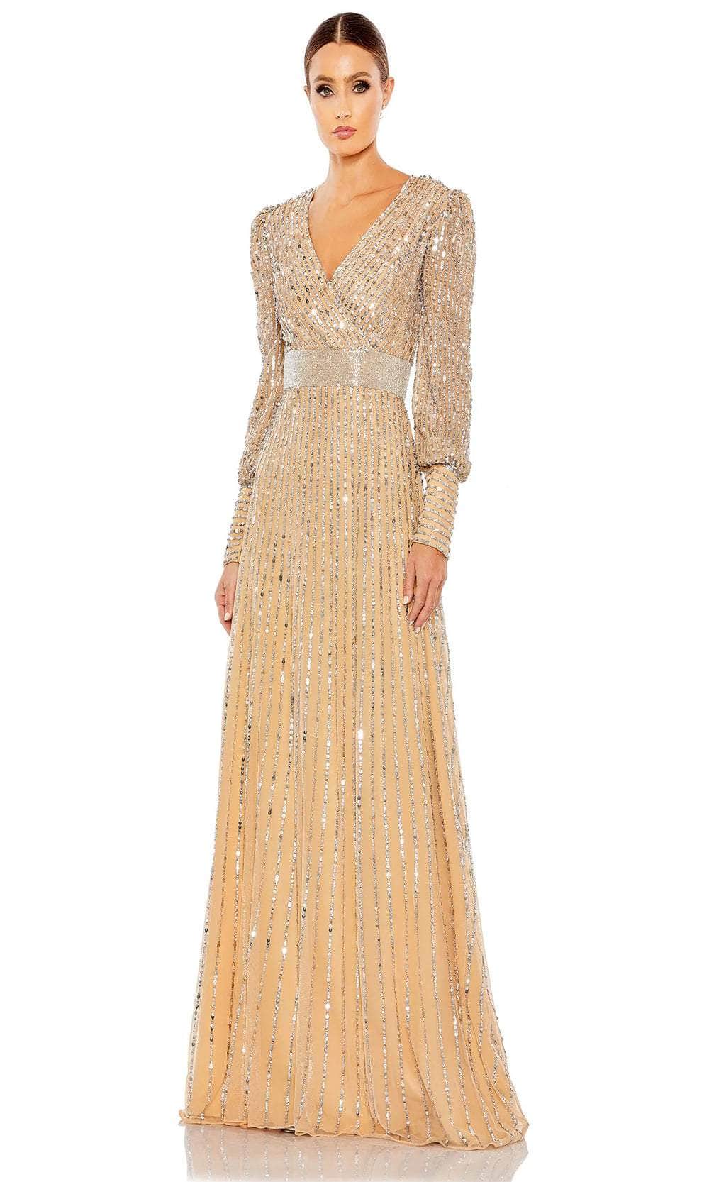 Sequin A-Line Evening Dress