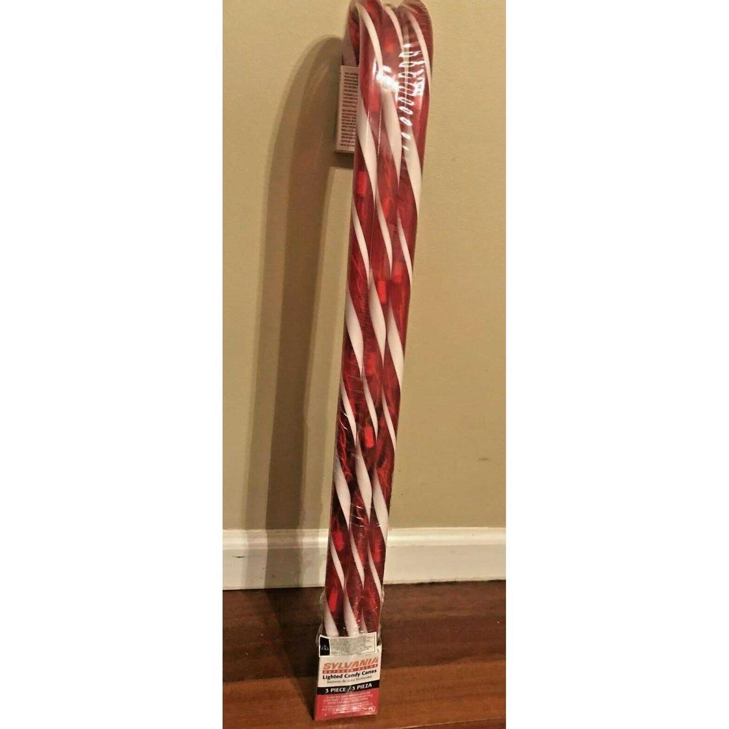 Sylvania 3-Piece Pathway Lighted Candy Cane