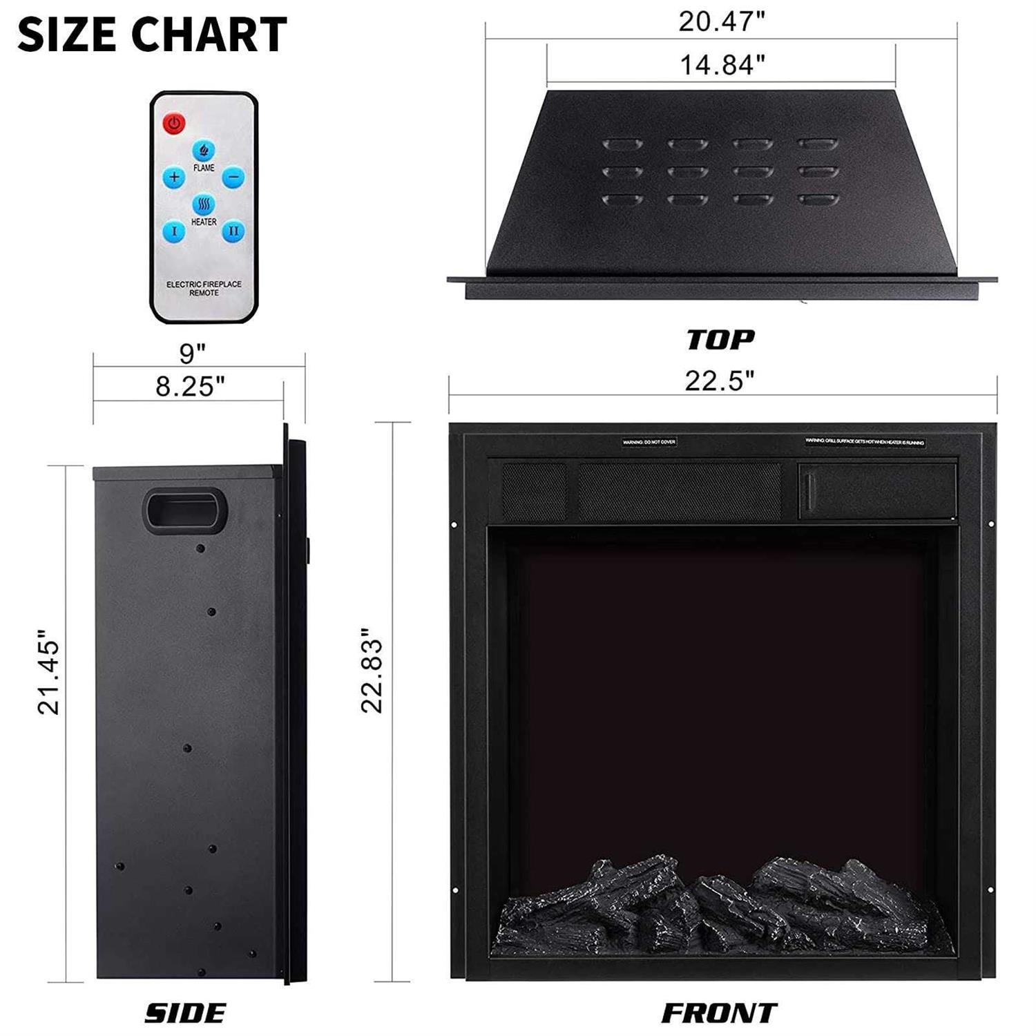 R.w.flame Rwflame Electric Fireplace Infrared remote