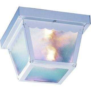 Westinghouse Lighting Watts Creek 11-Inch One-Light Outdoor Semi-Flush Mount 6112900