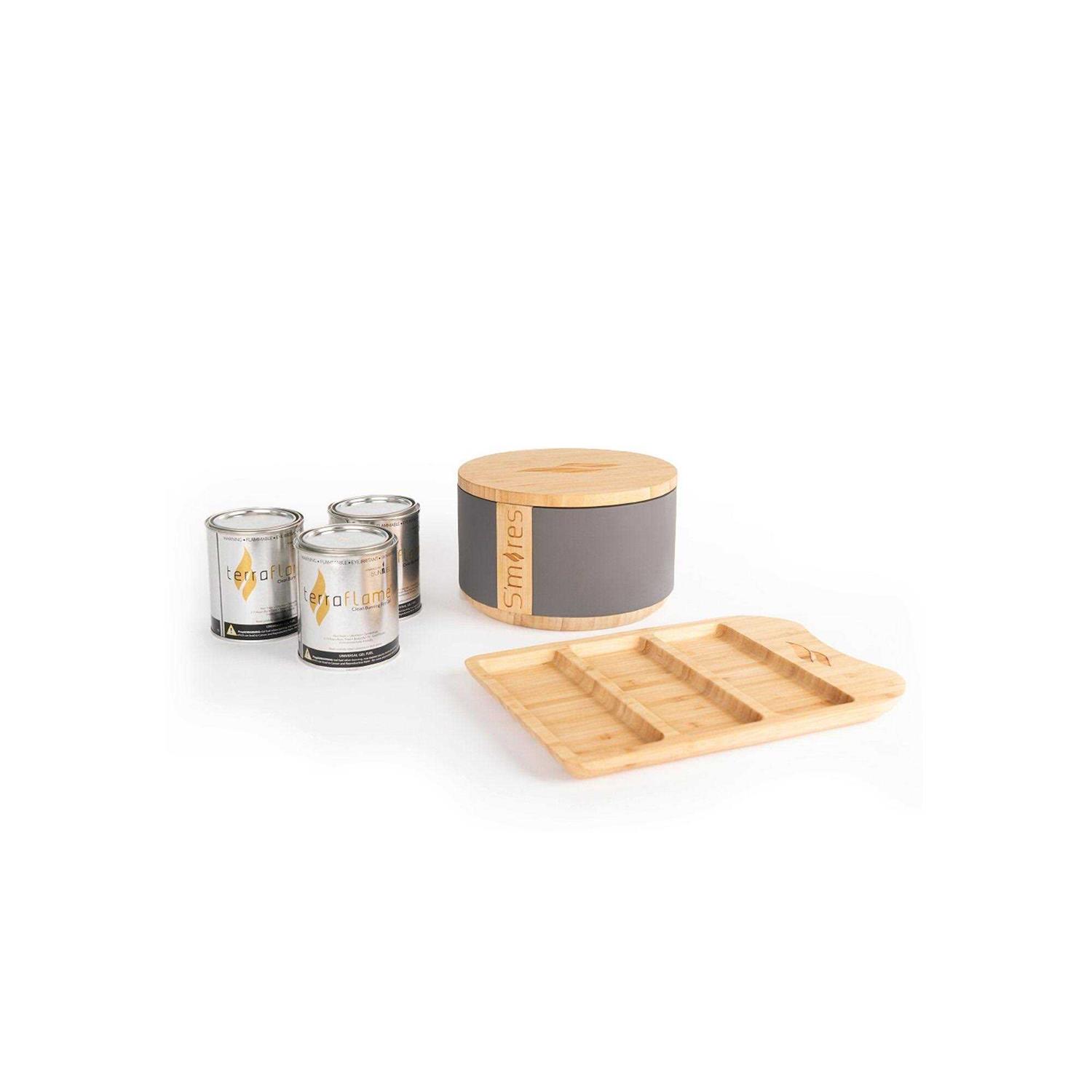 TerraFlame S’mores Roaster Gift Set with Bamboo Tray
