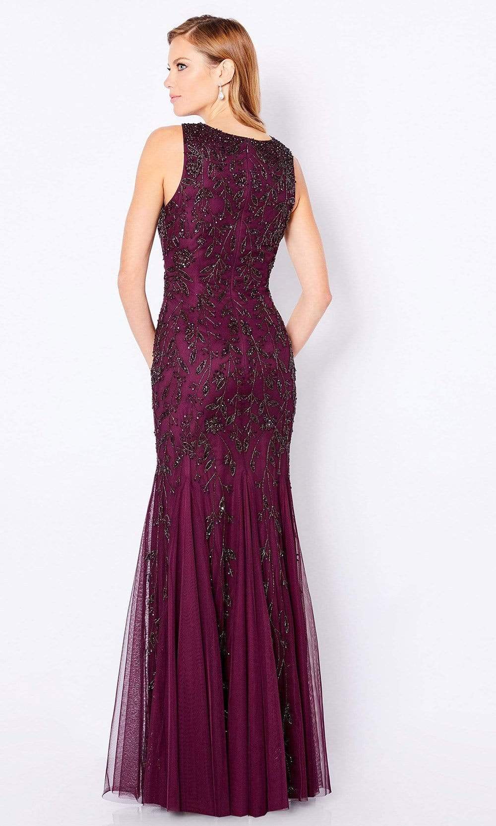 221684 Beaded Evening A-line Gown
