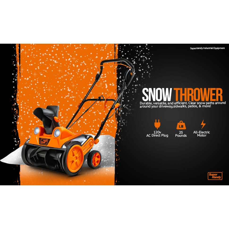 SuperHandy Electric Snow Thrower TRI-GUT110