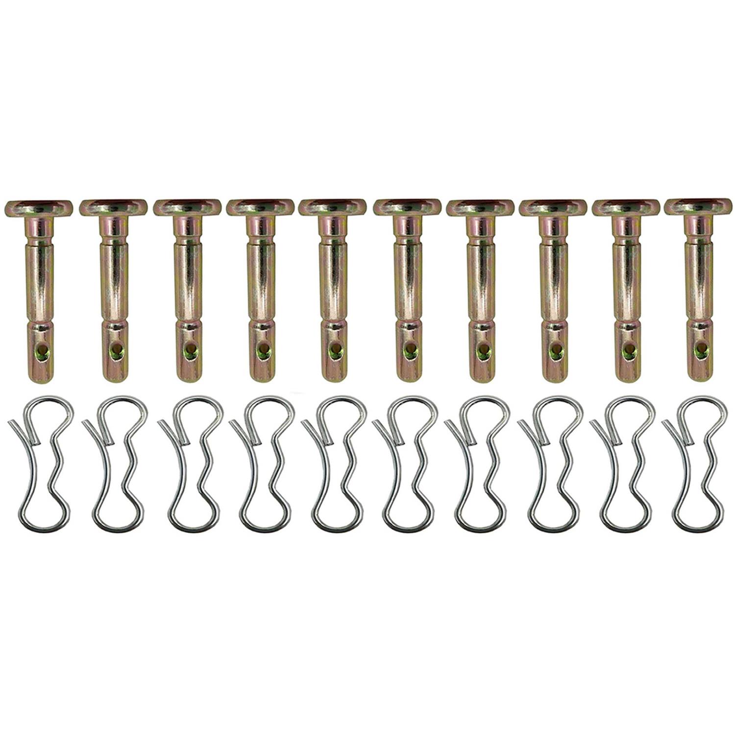 10 PK 738-04124A and 714-04040 Shear Pins and Cotter Pins for Cub Cadet MTD Troy Bilt Snow Throwers