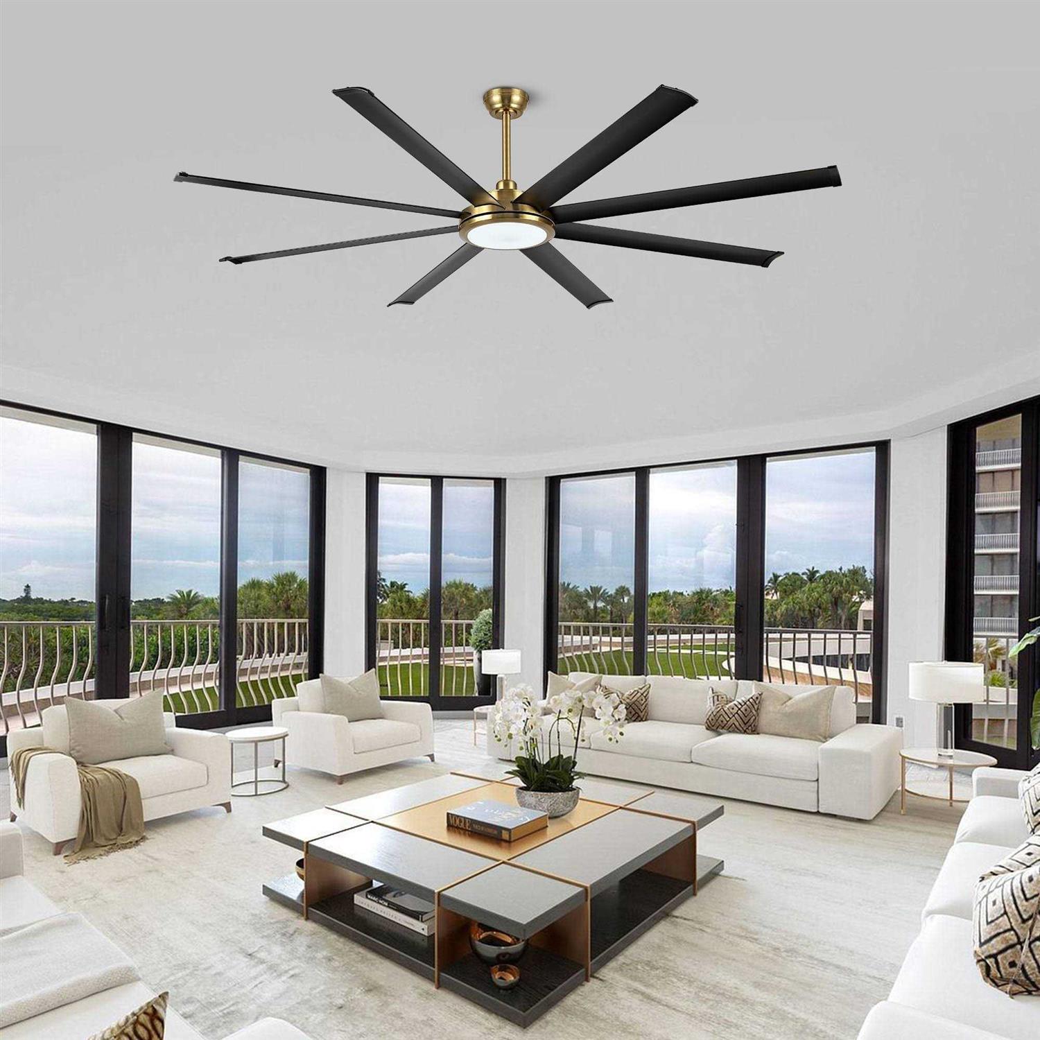 Wingbo 64 and 80 and 96 Ceiling Fan with Lights and Remote Control