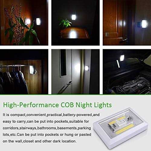 VIBELITE Closet Light Battery Operated Switch Light Tap Light Touch