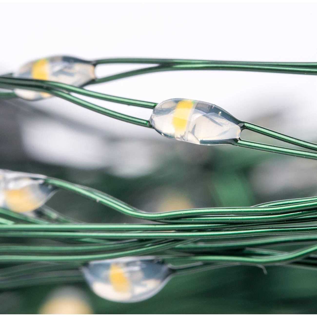 Awq 200 Led 6.6ftx10 Christmas Tree String Lights 8 Modes Led Fairy String Lights Usb Powered with Remote Control for Christmas Tree Wedding Party