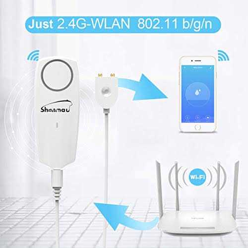 Wifi Water Sensor 100dB Alarm Smart Water Leak Detector