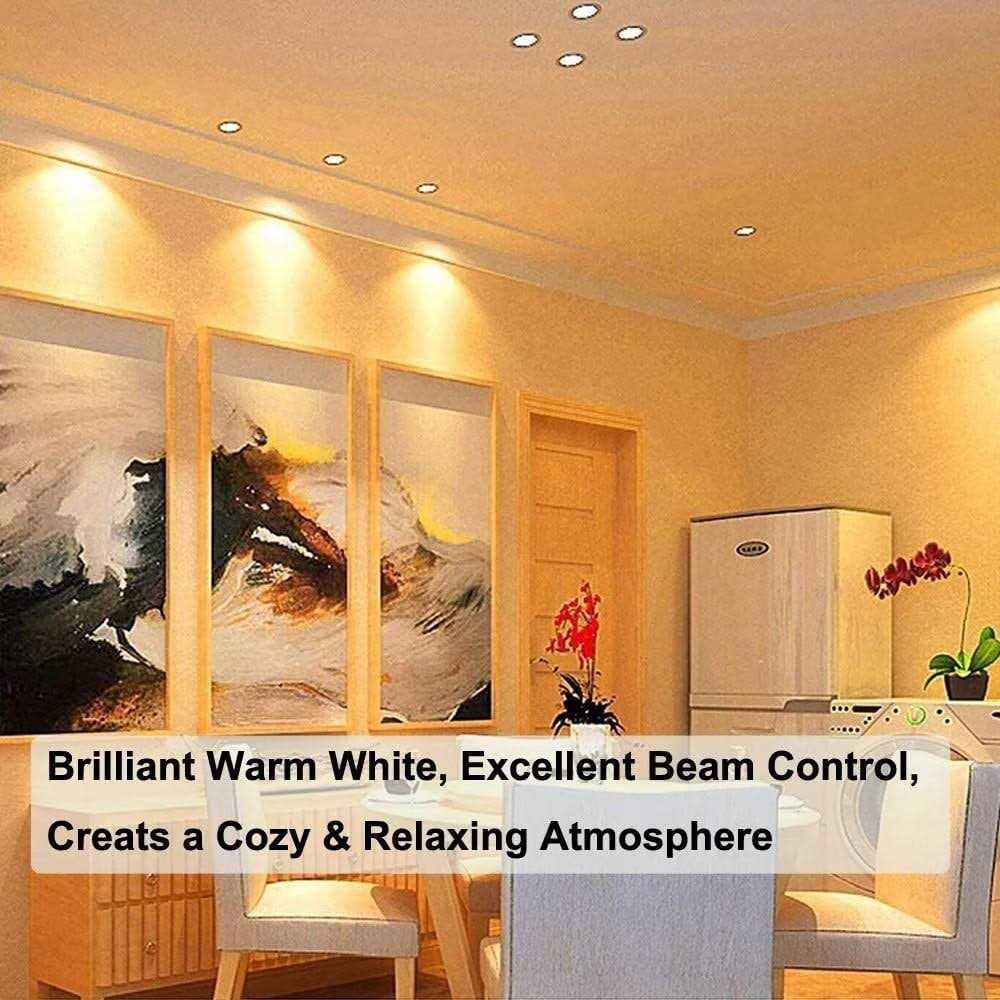 Vinaco GU10 Halogen 50W Bulbs 6pcs Gu10+c 120v 50W Halogen Light Bulbs