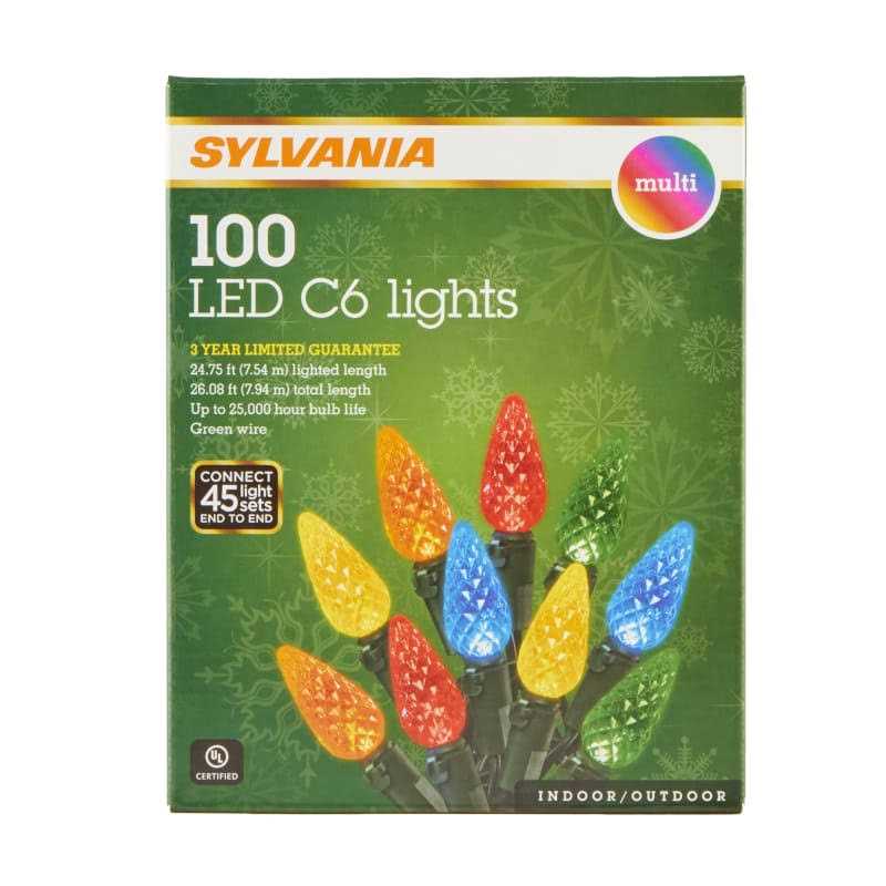 Sylvania 100 Ct LED C6 Lights
