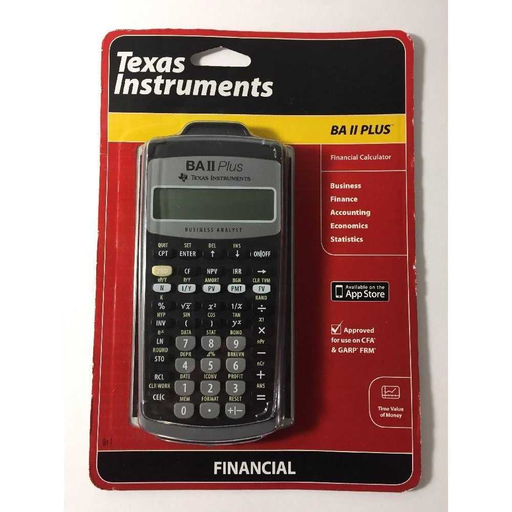 Texas Instruments Plus Financial Calculator