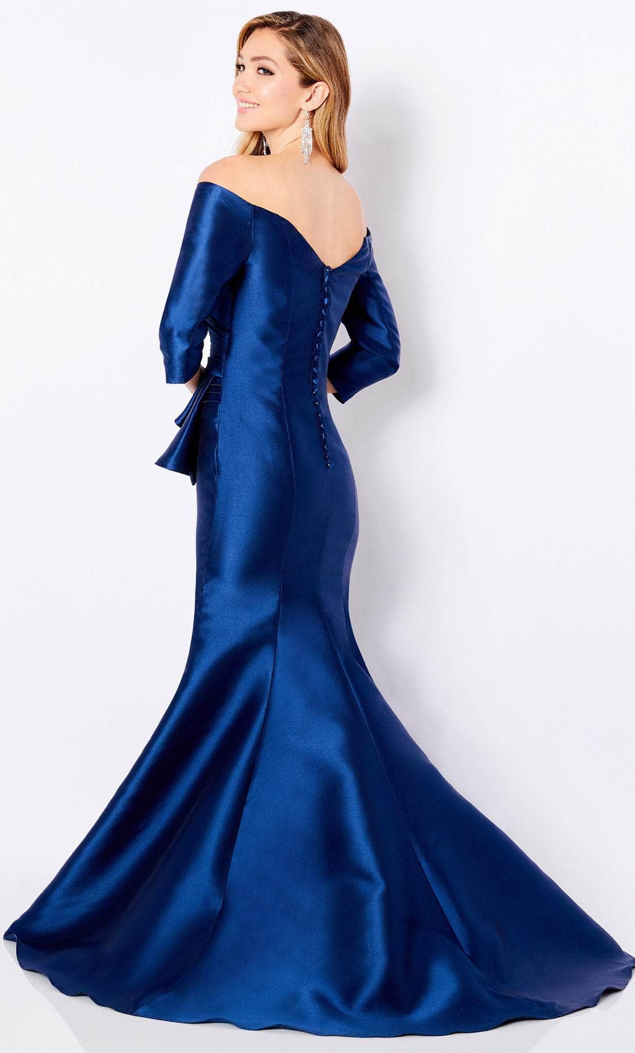 Pleated Evening Mother of the Bride Gown