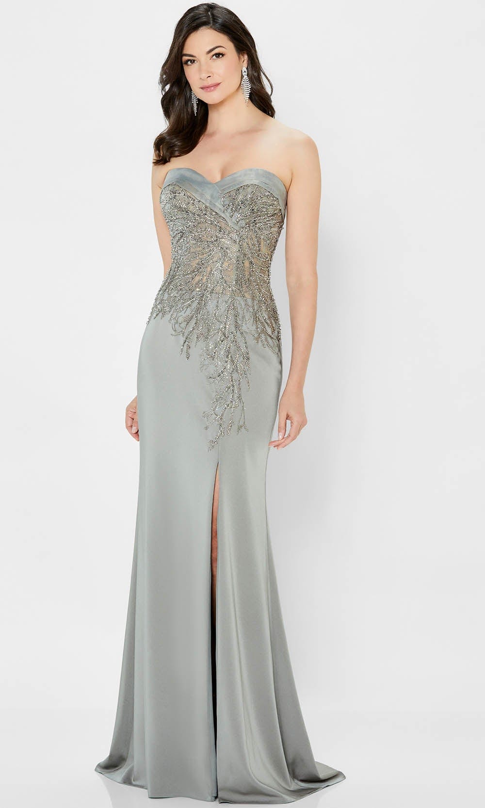 Stretch Crepe Fitted Gown