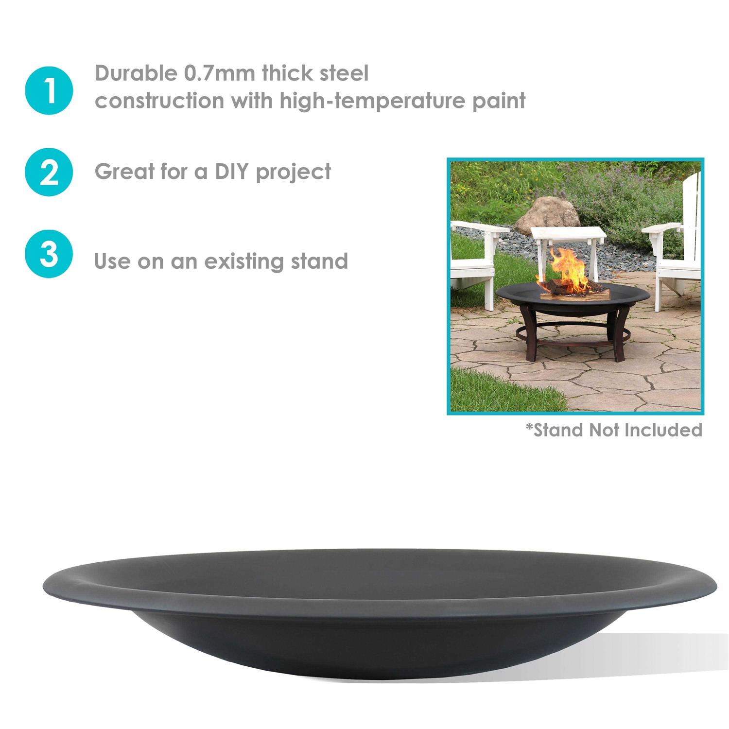 Sunnydaze Decor Classic Replacement Fire Pit Bowl