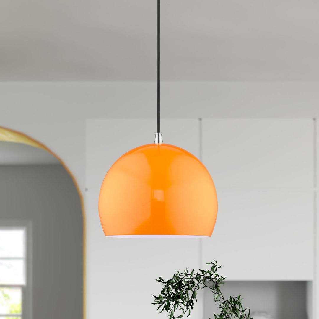 AllModern Schultz 1 Light Single Dome Pendant Finish