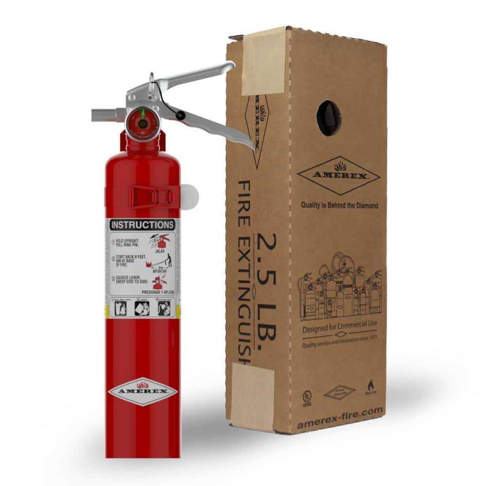 Amerex 1-A:10-B:C 2.5 lbs. ABC Dry Chemical Fire Extinguisher