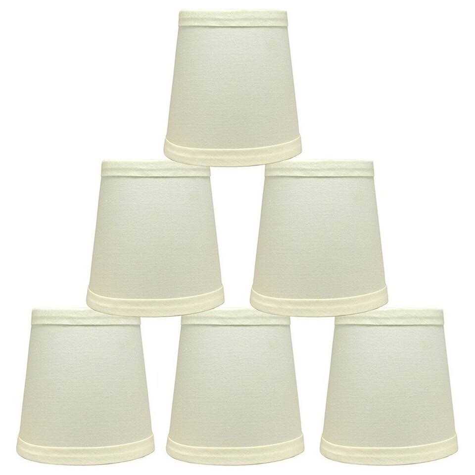 Urbanest Cotton Chandelier Lamp Shades 3x4x4 inch