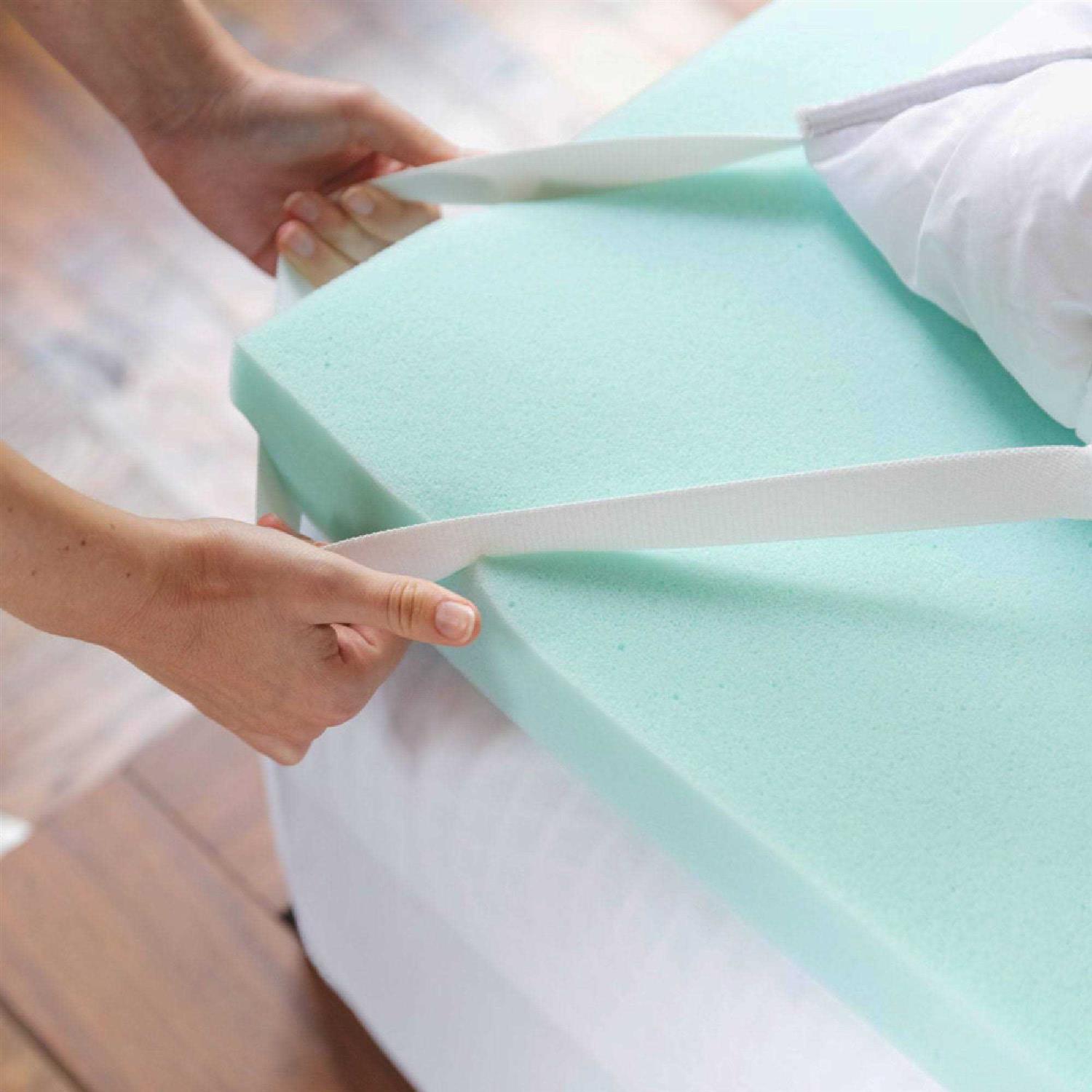 ViscoSoft 4 inch Pillow Top Memory Foam Mattress Topper