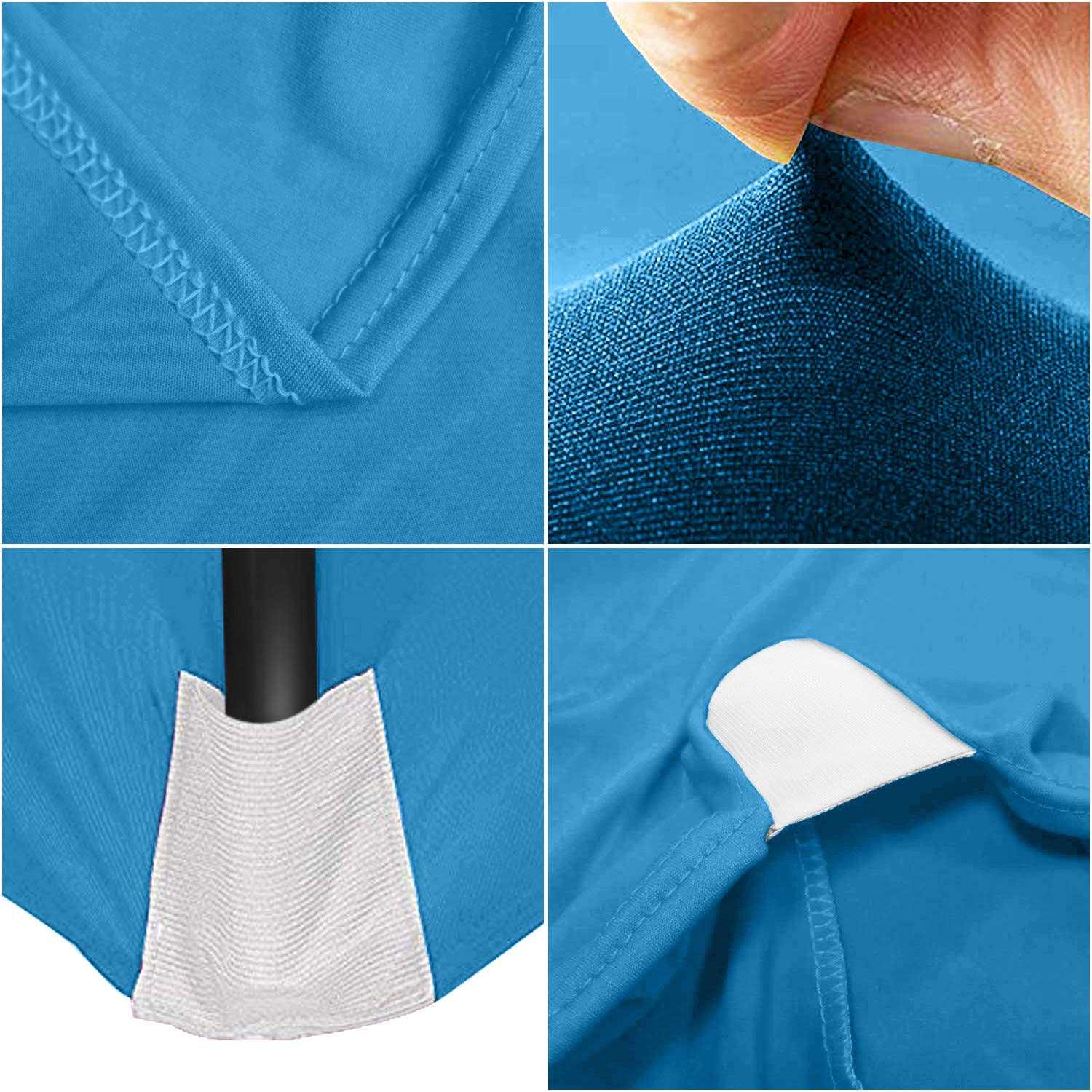 ABCCANOPY Spandex 6 ft Table Fitted Stretch Table Cover Polyester Table Toppers