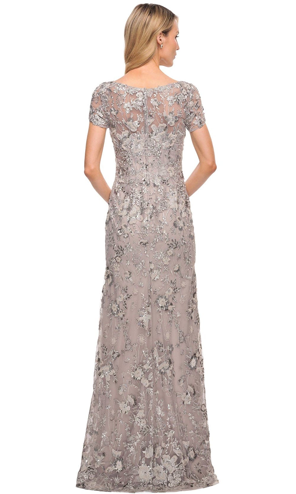 Embroidered Mother of the Groom Sheath Dress