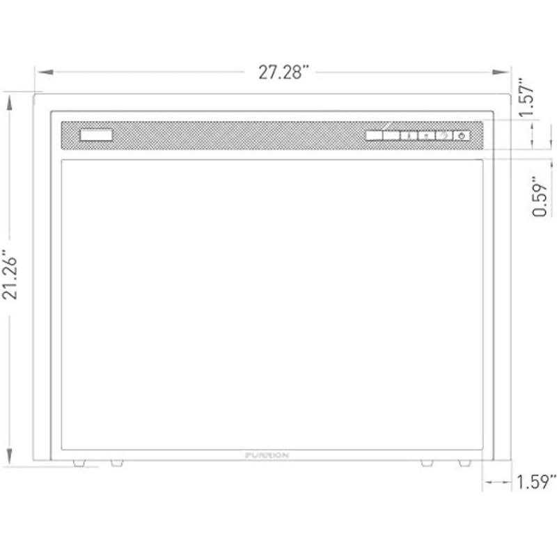 Furrion 26 Curved Glass Electric Fireplace