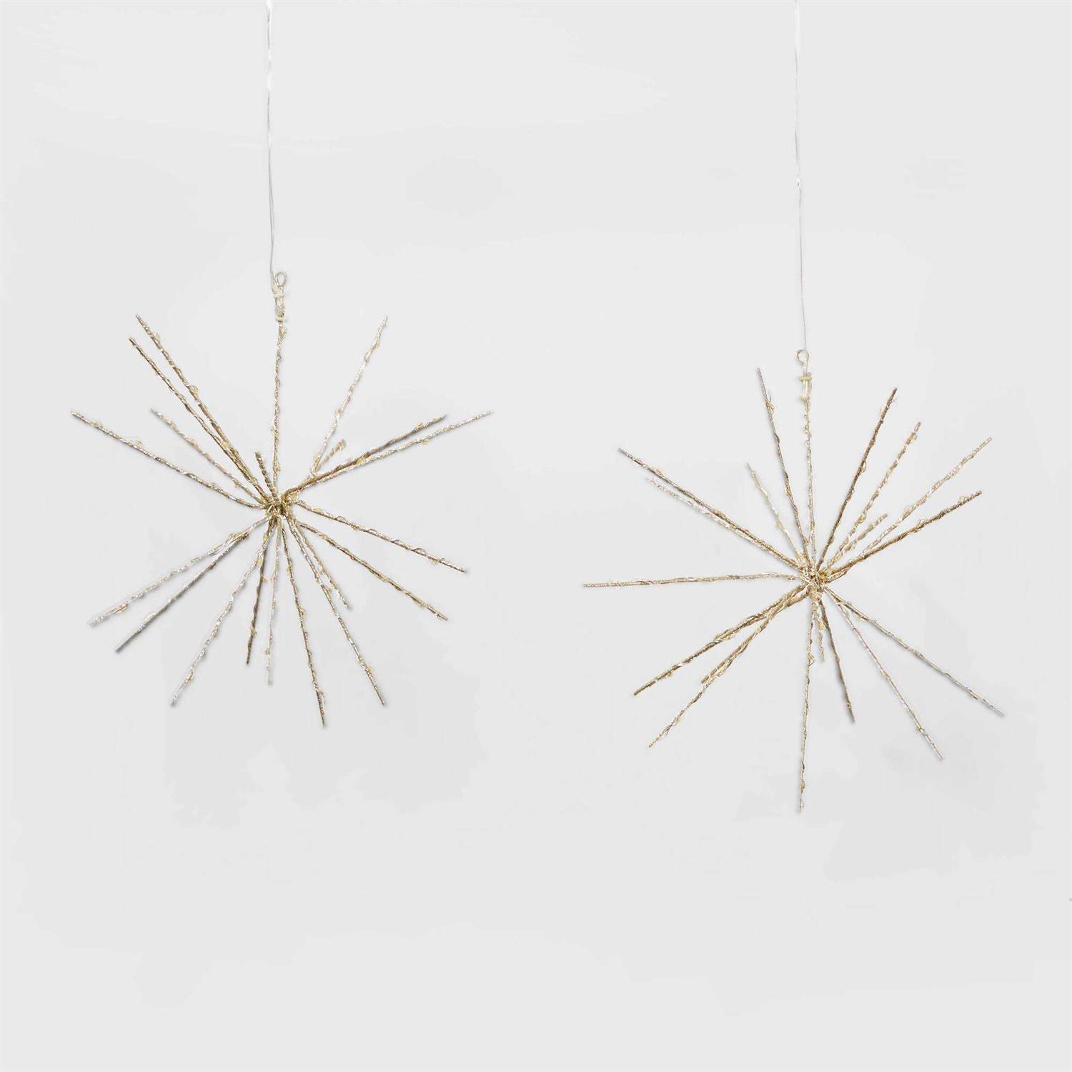 Wondershop 2pk Christmas LED Starburst Novelty 140 Lights