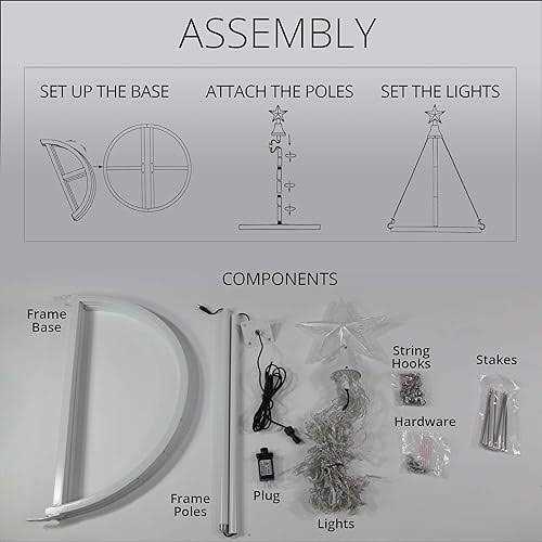 Wintergreen Lighting 14-Function LED Light Show Cone Christmas Tree