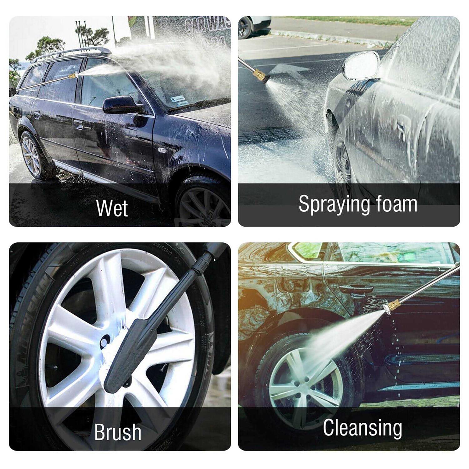 Costway 3000PSI Electric High Pressure Washer Machine 2 GPM 2000W w/ Deck Patio Cleaner