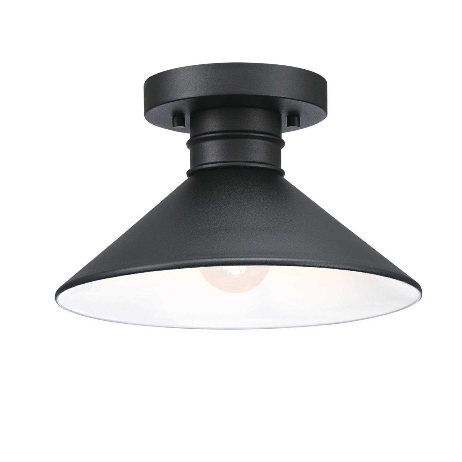 Westinghouse Lighting Watts Creek 11-Inch One-Light Outdoor Semi-Flush Mount 6112900