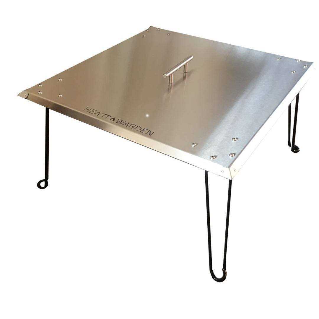 Heat Warden Fire Pit Heat Deflector in Stainless Steel